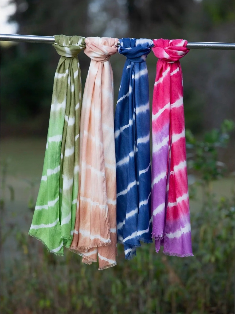 Sacred Threads Tie Dye Vibrant Soft Viscose Scarves